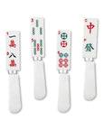 4-Piece Mahjong Resin Cheese Spreader