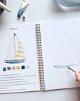 Seaside watercolor workbook