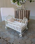 Miniature Metal Bed – Whimsical Dollhouse Furniture