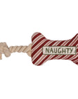 Naughty And Nice Dog Bone Toy