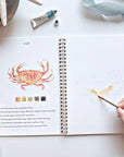 Seaside watercolor workbook