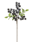 Faux Blueberry Pick – 14" Lifelike Berry Stem for Floral Arrangements
