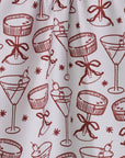 Eco-friendly Soiree tea towel by Geometry House featuring sustainable Geoweave design and festive modern print.