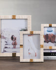Maha Bone with Brass Trim Photo Frame - 8x10