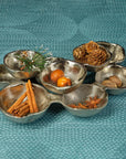 Small Cluster of 8 Serving Bowls- Nickel
