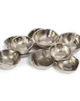 Small Cluster of 8 Serving Bowls- Nickel