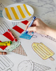 Coloring Summer Treats Placemat - 18 sheets