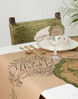 Thankful Runner – Kraft Paper Fall Table Runner for Thanksgiving | Eco-Friendly Table Decor