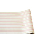 Pink & Gold Awning Stripe Runner - 20" x 25'