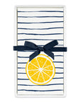 Guest Napkin Tray - Stripe Lemon