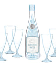 Acrylic Champagne Bottle + Glasses - Sunshine Water