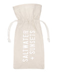 Muslin Wine Bag - Summer Water