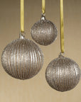 Shimmering Charm Glass Ornament - Gold - 3.25 in