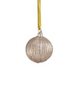 Shimmering Charm Glass Ornament - Gold - 3.25 in