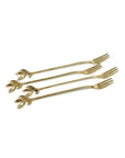 Leaves Cocktail Fork – Gold (SINGLE)