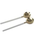 Villefranche Server Set - Gold with White Enamel