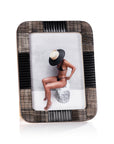 Majorca Black Chiseled Horn Photo Frame - 5x7