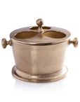 Alloy Three Bottle Wine Holder - Gold