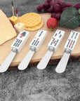 4-Piece Mahjong Bamboo Charm Resin Cheese Spreader