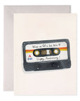 Anniversary Mix Tape Greeting Card