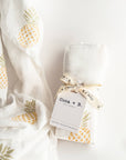 Pineapple Muslin Organic Baby Swaddle