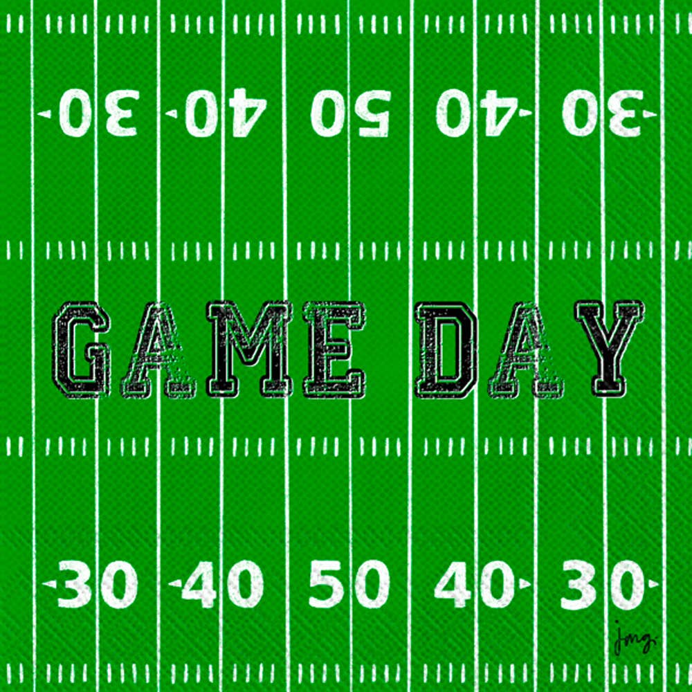 Field Football Paper Cocktail Napkins