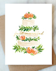 Just Married Cake Greeting Card | Wedding Card