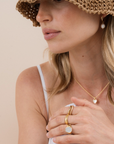 Pearl Drop - Gold Earrings
