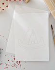 Gingerbread paintable watercolor notecard set