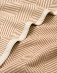 Harborview Herringbone Tan Blanket
