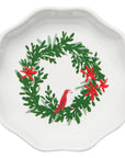 Wreaths Shaped Christmas Pinch Bowl