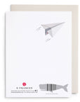 Paper Airplane Love and Friendship Greeting Card
