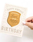 Born in the 1900s Vintage Birthday Greeting Card