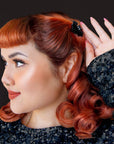 Let's Hang Bat Mini Hair Clip | Halloween