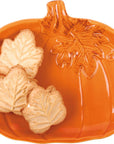 Small Orange Pumpkin Plate