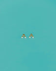 Rainbow Enamel Flat Back Kids Earrings