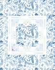 Amazon Blue Instructional Mahjong Tablecloth