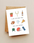 I Love You More Than Football Card
