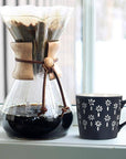 Graphic Mini Flowers Mug-Navy