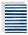Navy Stripes Thank You Boxed Card Set