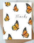 Butterfly Thanks Greeting Card | Thank You Card