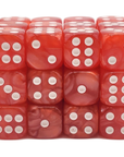 Pearl Drop - Red w/ White - SOLD INDIVIDUALLY