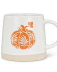 Wide Base Mug with Pumpkin