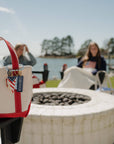 USA Sail Flag Floating Keychain