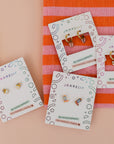 Cupcake Enamel Flat Back Kids Earrings