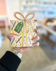 Birthday Gift Star Candles die-cut folded Greeting Card