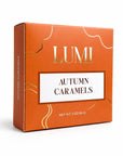 Autumn Vanilla Sea salt Caramels – Orange Box, 2 oz