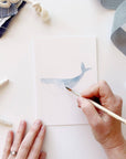 Seaside paintable watercolor notecard set