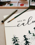 Snowy Woods Paint-By-Numbers kit