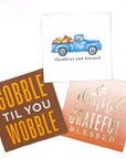 Thanksgiving/Fall Cocktail Napkins Gobble Til You Wobble20ct